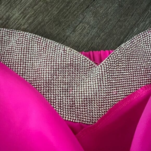 Lena Strapless Cowl Neck Satin Maxi Dress- Size Medium - Picture 8 of 13